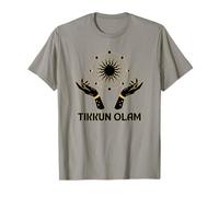 Judaica Tikkun Olam Mystique Soleil Lune Céleste Boho T-Shirt