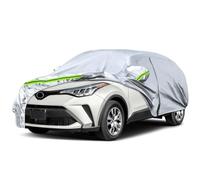 JUDANNA Bâche de voiture, imperméable, convient pour Toyota C-HR 5 portes 2016-2024, protection contre la pluie, le soleil, la poussière, les UV, argent