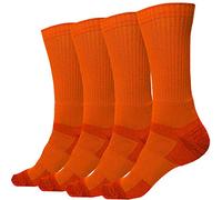 juDanzy J-Socks Lot de 2 Paires de Chaussettes de Sport Pour Homme de Qualité supérieure Pour Football, Basket-ball et Lacrosse, Orange, (47-50)