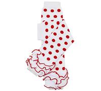 juDanzy Jambières de Noël et d'Halloween pour bébés et tout-petits pour filles et garçons dans différents styles (nouveau-né (jusqu'à 12 livres), blanc à pois rouges)