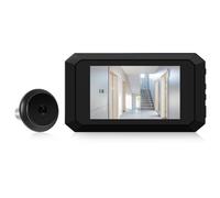 Judas 8,9 cm pour porte d'appartement 2 MP LCD numérique judas numérique 120 degrés caméra 1080p porte batterie intégrée 1400 mAh Type-C rechargeable