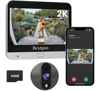 Judas de Porte 2K Bextgoo avec Carte 64 Go, Visiophone Vidéo 4.3"", Détection AI