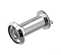 Judas de porte à 180 ° en alliage de zinc avec lentille en verre grand angle, cache d'intimité et ajustement réglable pour portes de 42 à 60 mm d'épaisseur pour la sécurité de la maison (argent)