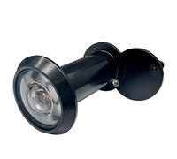 Judas de porte durable à 200 degrés avec cache d'intimité rotatif pour portes de 40 mm à 65 mm, judas de porte durable pour maison et hôtel (noir)