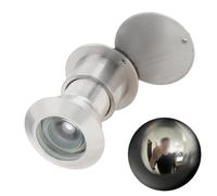 Judas de porte en laiton de 28 mm d'épaisseur pour portes de 40 à 55 mm d'épaisseur, judas antivol avec cache d'intimité, visionneuse de sécurité en verre optique couleur acier