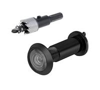 Judas de Porte en Laiton, Laiton Judas à 200 Degrés de porte avec foret de 16 mm pour Portes de 35 à 60 mm