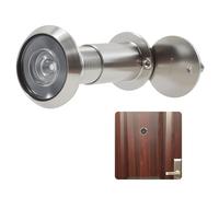 Judas de porte grand angle 200° en verre optique, pour portes de 35 - 60 mm, ø16 mm, capuchon de confidentialité, Zinc Nickel, sécurisez votre entrée
