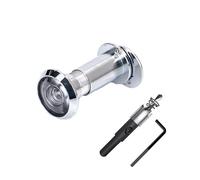 Judas de Porte, Judas avec Lentille Super Angulaire Angle Antivol de 200 Degrés Visionneuse de Porte Judas en Acier Inoxydable avec Foret de 16 mm pour Portes de 35 à 60 mm