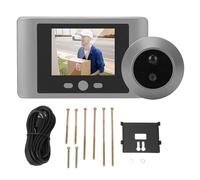 Judas de porte numérique avec écran LCD TFT de 2,8 pouces et caméra judas HD - Détection de mouvement PIR avec détection du corps et vision nocturne - Batterie haute capacité 2000