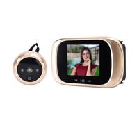 Judas de porte numérique SURENHAP - Visionneuse de porte 2.8 pouces - Surveillance de sécurité 24/24 - Or