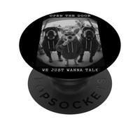 Judas drôle pour Chiens Open The Door We Just Wanna Talk PopSockets PopGrip Adhésif