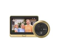 EZVIZ Caméra judas DP2C 1080p – Visiophone connecté 4,3'' Batterie 4600mAh PIR Audio bidirectionnel