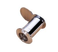 Judas grand angle, Miroir de porte œil chat multicolore à 200 degrés, plusieurs paquets(26mm-silver,2PCS)