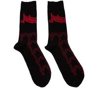 Judas Priest - Chaussettes - Adulte (41-45 FR) (Noir/Rouge)