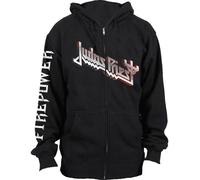 Judas Priest - Hoodie "Firepower" avec fermeture éclair sur toute la longueur pour homme/femme unie RO9176 (S) (Noir)
