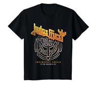 Judas Priest Invincible Shield Tour 2024 Madrid T-Shirt, Enfant, Noir, 2 Ans