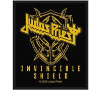 Judas Priest - Patch "Invincible Shield", tissu tissé RO13030 (taille unique) (Noir/Jaune)