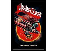 Judas Priest - Poster - Screaming for Vengeance + cadre amovible, Shinsuke® Maxi MDF noir, vitre acrylique