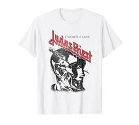 Judas Priest - Stained Class Black On White T-Shirt