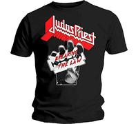 Judas Priest - T-Shirt # L Black Unisex # Breaking The Law [Import]