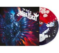 Judas Priest - The Best of Judas Priest Jagged Split Blue and Red Liquid LP Vinyl