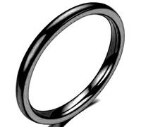 JUDE Alliance empilable en acier inoxydable 2 mm, Acier inoxydable, sans pierre, sans perle