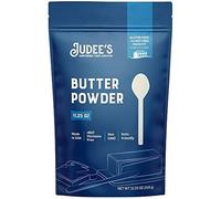 Judee's Butter Powder 320 ml - 100 % sans OGM et compatible avec le régime cétogène - Sans hormones rBST - Sans gluten et sans noix - Fabriqué à partir de beurre 100 % véritable - Ingrédients prêts à
