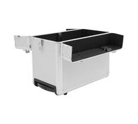 JUDEMII Valise de pilote verrouillable à roulettes en alliage d'aluminium avec barre télescopique pour documents, contrats, cartes de visite, stylos, 39 x 24 x 48 cm