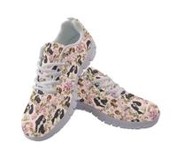 JUDENTIDOS Baskets plates à lacets pour femme et homme, Cavalier King Charles., 43 EU