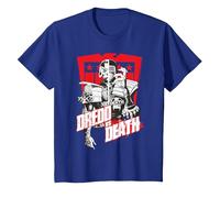 Judge Dredd 2000 AD Dredd Contre Death Red Shield Kids T-Shirt, Enfant, Bleu Royal, 3 Ans