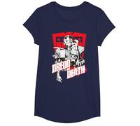 Judge Dredd 2000 AD Dredd Contre Death Red Shield Kids T-Shirt, Fille, Bleu Marine, S