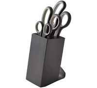 Judge Lot de 3 ciseaux avec bloc de ciseaux pour droitiers avec poignées souples et lames en acier inoxydable, 6 cm, 8 cm et 10 cm, passent au lave-vaisselle