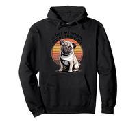 Judge Me When You're This Cute | Chien carlin rétro Sweat à Capuche