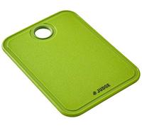 Judge TC397 Petite planche à découper pour cuisine, tapis à découper en plastique antidérapant sans BPA avec boucle de suspension et rainure pour jus, passe au lave-vaisselle, 19 cm x 14 cm