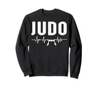 Judo Art Martial Japonais Judoka athlète Battement du cœur Sweatshirt