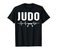 Judo Art Martial Japonais Judoka athlète Battement du cœur T-Shirt