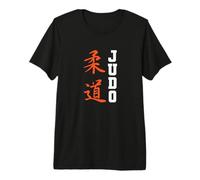 Judo avec caractères Chinois T-Shirt Haut de Gamme