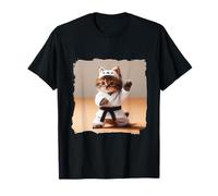 Judo Chaton Judogi Automne Temple Japonais Arts Martiaux T-Shirt
