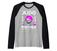 Judo Fighter avec Kanji pour Judoka Manche Raglan