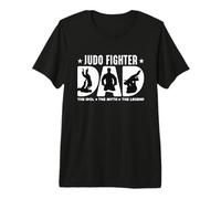 Judo Fighter Papa L'idole Le Mythe Arts Martiaux Combattant de Judo T-Shirt Haut de Gamme