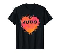 Judo Heart with Writing and Tendrils T-Shirt