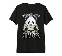 Judo Panda, Tout ce Que Je Veux Faire, C'est Un Joli Ours Judoka T-Shirt Haut de Gamme