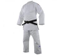 Judogi avec bande bleu blanc rouge adidas Champion III Blanc 200/2 cm