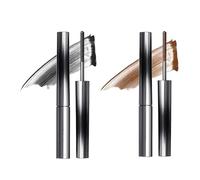 Judy Doll Mascara - Judy Doll 3D Curling Eyelash Iron Mascara, Judy Doll Iron Strong Mascara, Natural Thickening Lengthening Long Lasting Bristleless Mascara, Non-Clumping, Smudge Proof (Black+Brown)