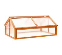 JUDYY Serre Marron 114x80x50 cm Bois de Sapin,Carport Abri Voiture,Serre Tunnel