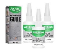 Jue Fish Glue, Jue-Fish Welding High Strength Oily Glue, Jue Fish Colle multifonctionnelle, Uniglue Universal Super Glue Welding High Strength Oily Glue, 50g (3PC)
