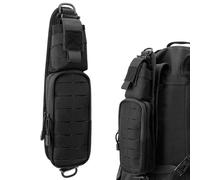 Jueachy Bandoulière Molle Accessoires Pochette : Sac à Dos Tactique Poche Attachement Rangement Téléphone Lampe de Poche EDC