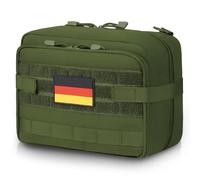 Jueachy Pochette Tactique Molle - Sac d'administration - Pochettes à Outils - Fixation Molle - Grandes Poches Extensibles - Organisateur d'accessoires Molle - Poche médicale