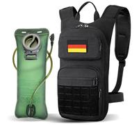 Jueachy Sac à Dos d'Hydratation Tactique avec 3L TPU Poche d'Hydratation: Militaire Sac de Course Homme Femme Molle Sac de Sport pour Vélo VTT Trail Randonnée Cyclisme Marathon
