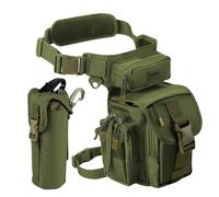 Jueachy Sac de Cuisse Tactique pour Homme avec Poche pour Bouteille d'eau